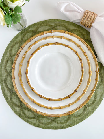 Juliska Classic Bamboo-Natural-Dinner-Plate
