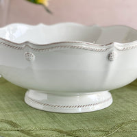 Juliska Whitewash Berry And Thread Footed Fruit Bowl