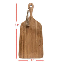 Large Wood Cutting Board with Handle