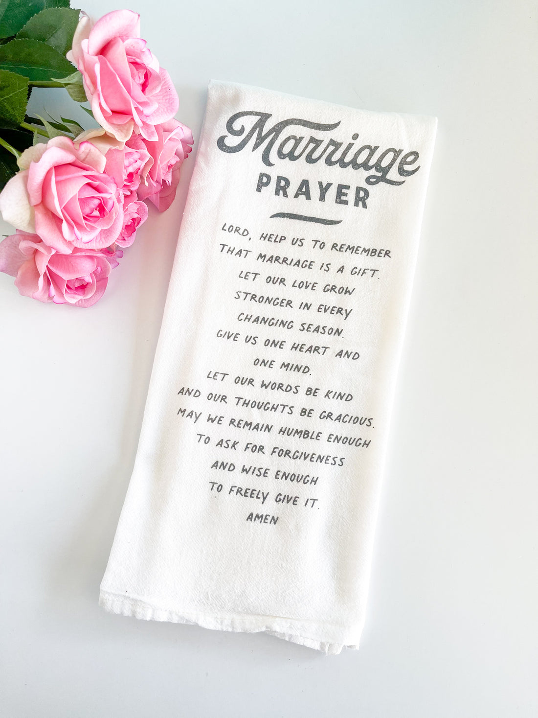 Just Married Cotton Kitchen Towel