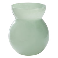 Mint Sage Green Round Glass Vase