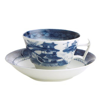 Mottahedeh Blue Canton Cup And Saucer