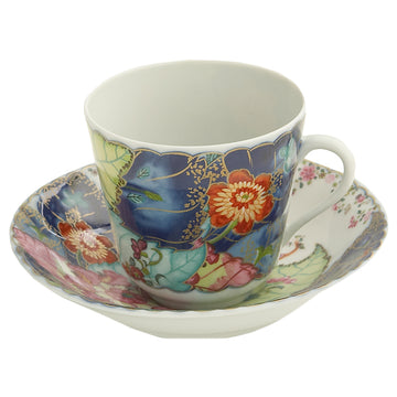 Mottahedeh Tobacco Leaf Cup And Saucer