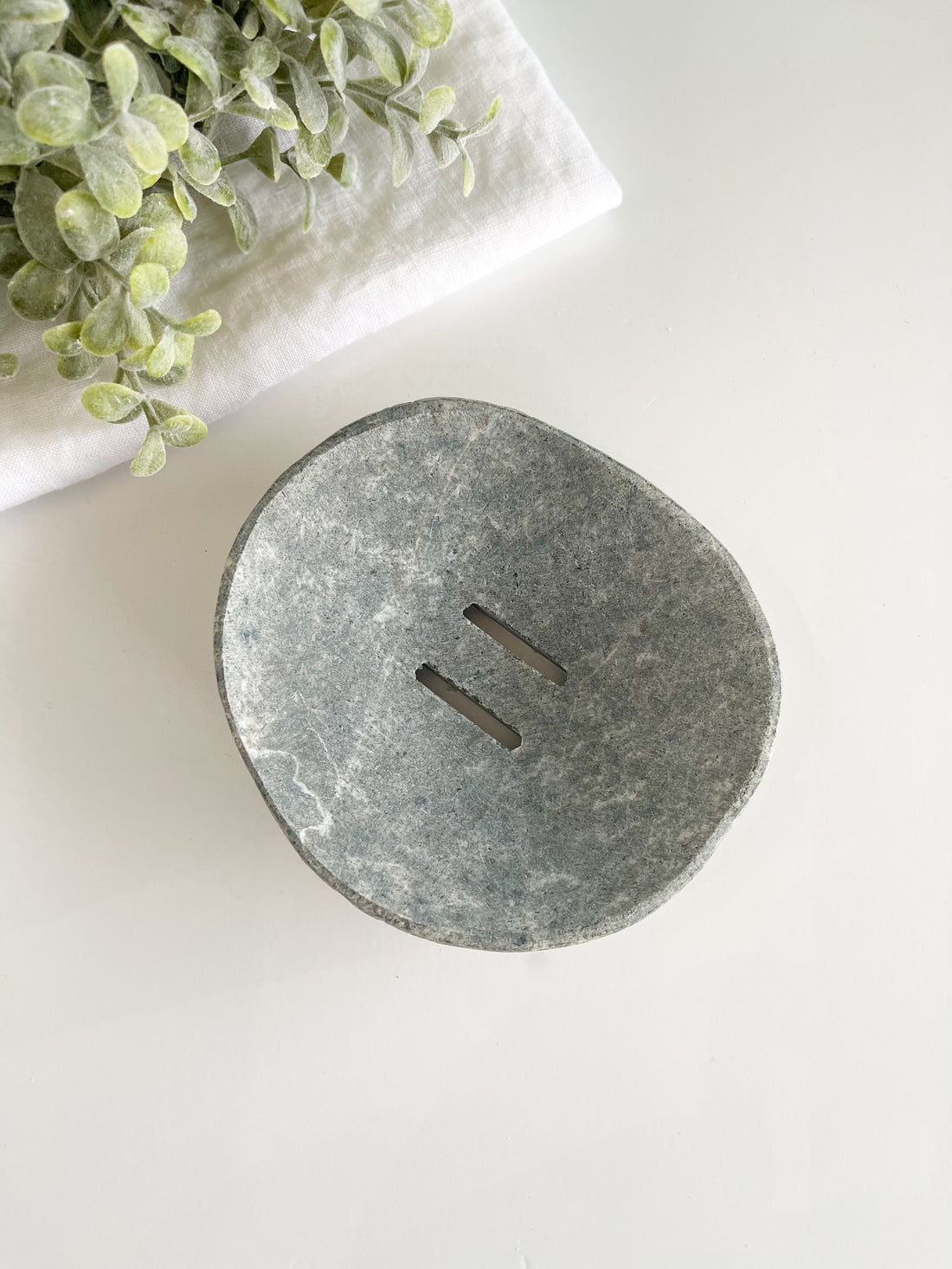Natural Gray Stone Soap Dish
