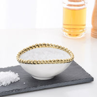Pampa Bay Gold Salerno Oval Condiment Bowl