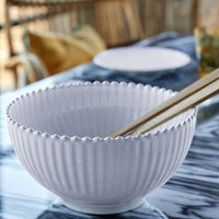 Pearl White 11 Inch Serving Bowl