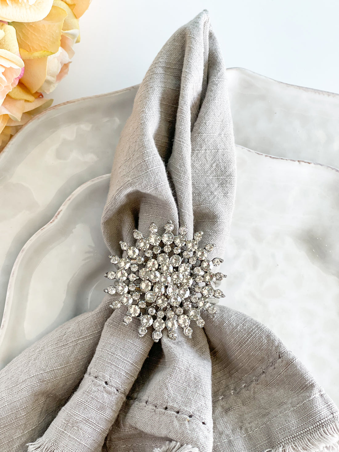 Rhinestone Napkin Rings