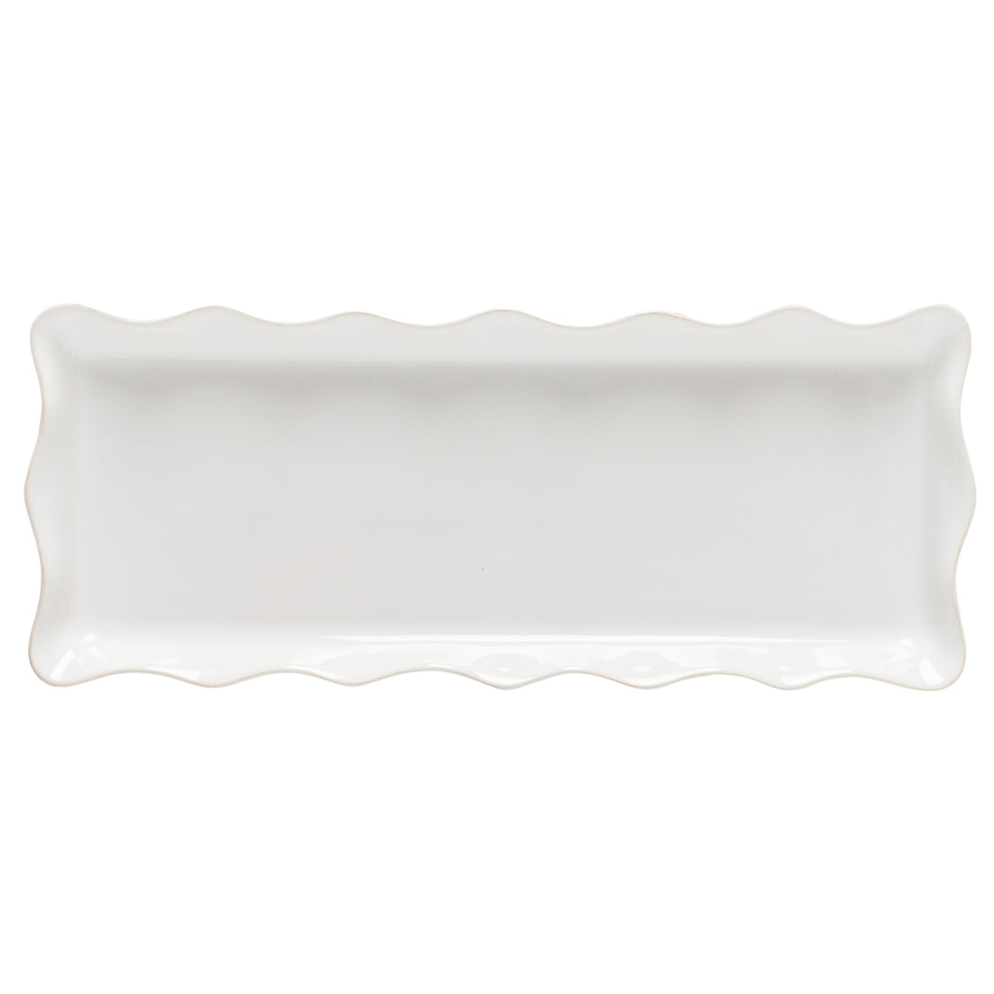 Ruffled Cook and Host Tray White