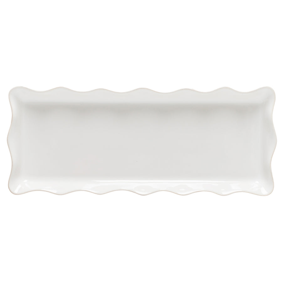 Ruffled Cook and Host Tray White