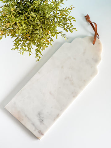 Scalloped Marble Cutting Board