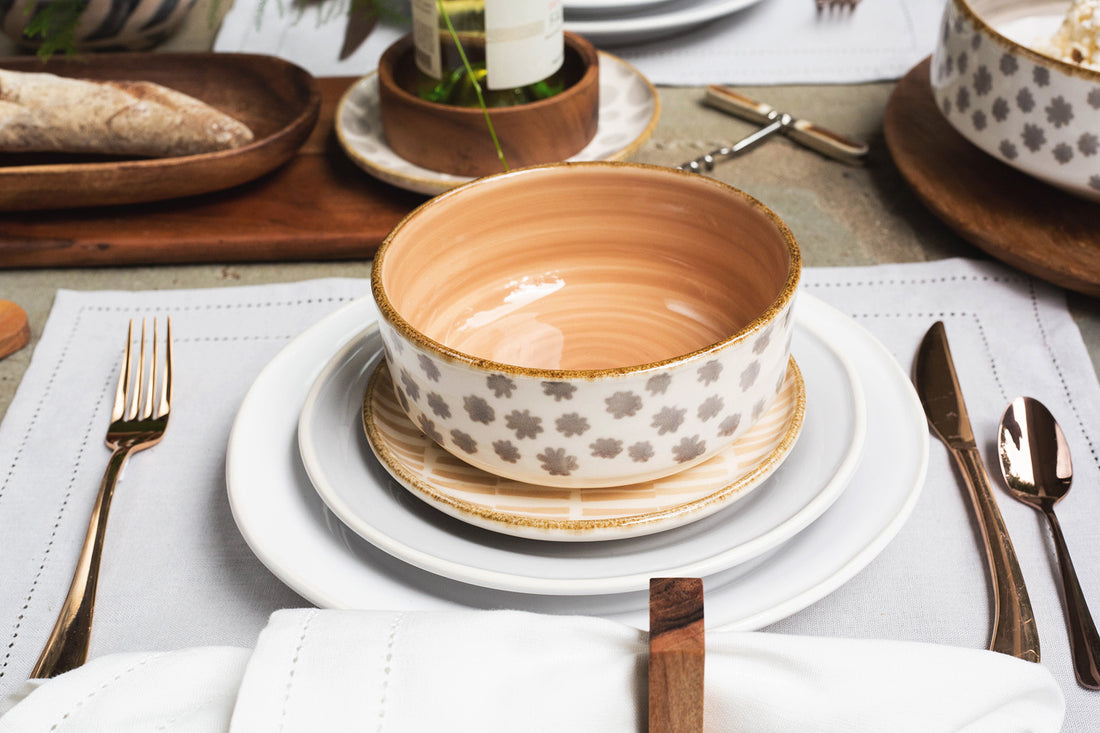 Vietri Earth Flower Cereal Bowl