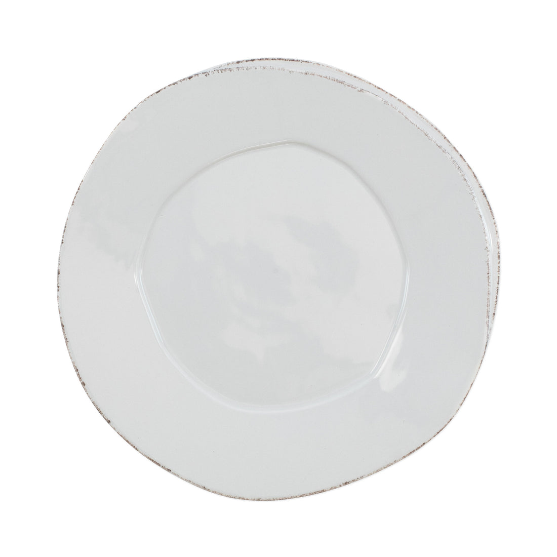 Vietri Lastra Light Gray Dinner Plate