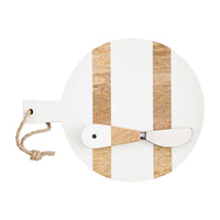White And Natural Mini Cutting Board Set