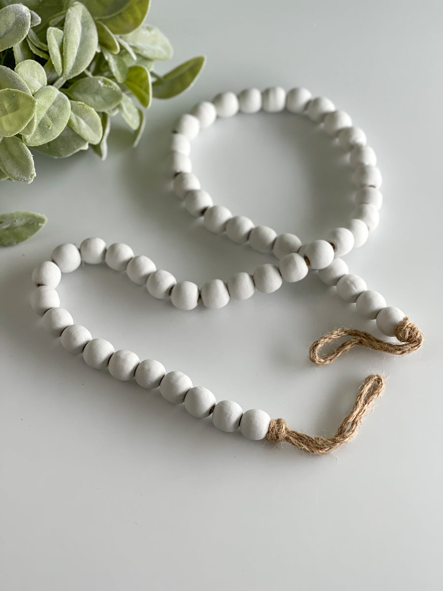 White Bead Garland
