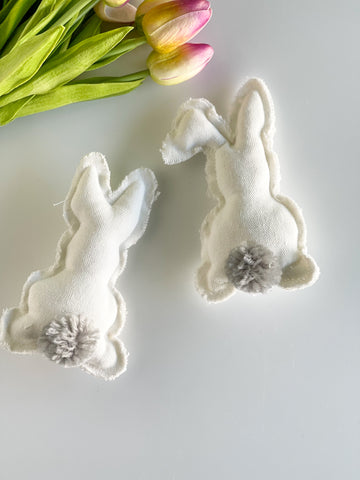 White Fabric Easter Bunny