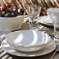 White Fontana Dinner Plate
