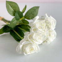 White Real Touch Rose Bundle