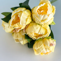 Yellow Real Touch Peony Bundle